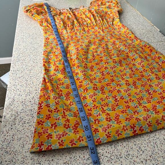 Caroline Constas Calla Mini Dress Floral Off The Shoulder Women’s M - Picture 9 of 9